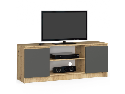 rtv stol k 140 cm na tv remeseln cky dubdb618195