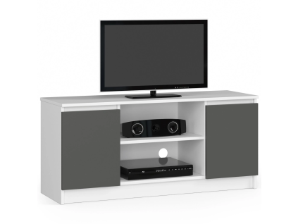 rtv stol k 120 cm na tv bielo grafitovo e721b63c