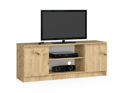 rtv stol k 140 cm na tv dub artisan bd396752