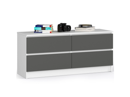 komoda kuba 120 cm 4 z suvky bielo grafi267b4cdd