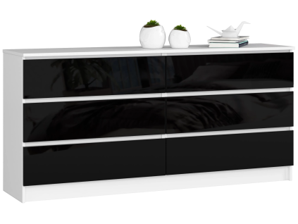 komoda kuba 160 cm 6 z suviek biela iern53f74605