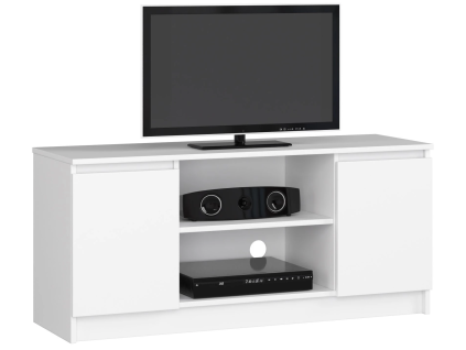 rtv stol k 120 cm 2d 1p biela b21cd450