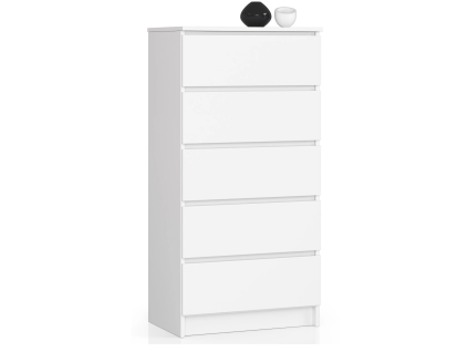 komoda kuba 60 cm 5 z suviek biela 5498b19a