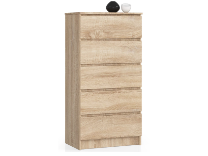 komoda kuba 60 cm 5 z suviek dub sonoma 56b32287