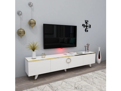 plana tv stol k na no i k ch biela zlat a7d7a330