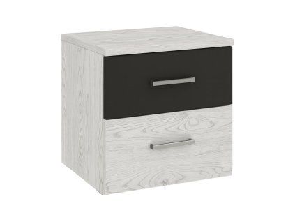 LILEA NEW nocný stolík, antracit/light artwood