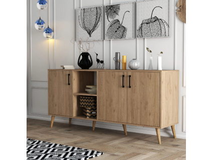 exxen trojdverov komoda dub 10062c40