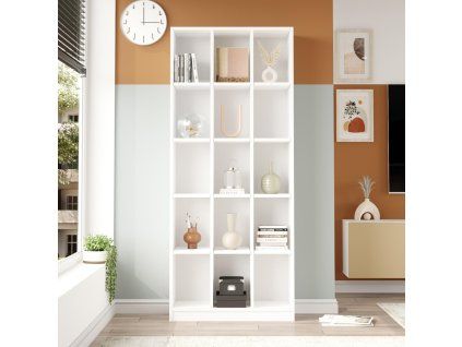 libre 2 vysoky regal biela