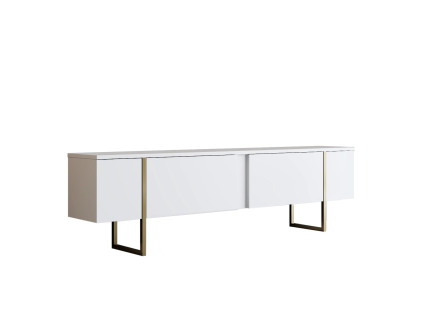 luxe tv stol k na no i k ch biela zlat b21295be