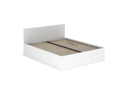 BROOKLIN 160, postel s lamelovym rostom, biela 1