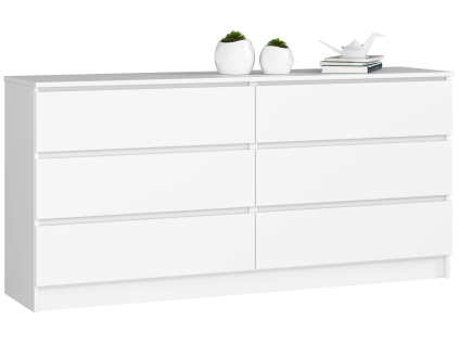 komoda kuba 160 cm 6 z suviek biela d3879451