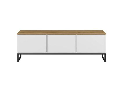 ALTO 247VPF41, TV stolik 3K, biely dub Mauvella biela 1