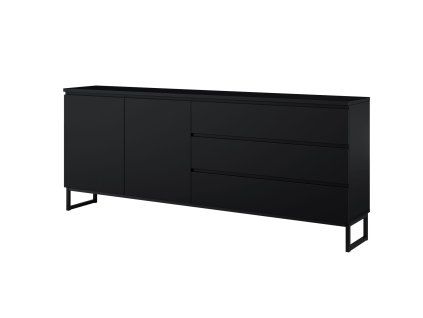 MODO II 28, siroka komoda 2D3S, cierny Onyx 1