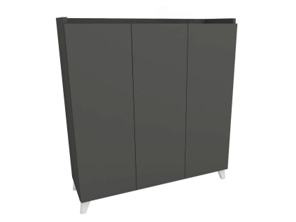 CABINET 3-dverová komoda, antracit