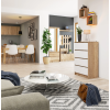 komoda kuba 60 cm 4 z suvky sonoma biel 4846bed4