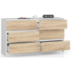komoda kuba 140 cm 6 z suviek biela sono8c33bd5d