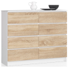 komoda kuba 120 cm 8 z suviek biela sonobb7a01e2