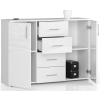 komoda torvi k 110 cm biela leskl a1a8148a