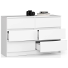 komoda kuba 120 cm 6 z suviek biely bd7be6cc