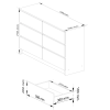 komoda kuba 120 cm 6 z suviek biely cd8b8fdf