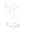 komoda kuba 140 cm 8 z suviek biela c739ef81