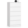 komoda kuba 60 cm 5 z suviek biela 5498b19a