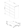 komoda kuba 120 cm 8 z suviek biela 754ede61