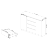 komoda kuba 140 cm 2 dvere 4 z suvky bie36845b78