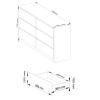 komoda kuba 140 cm 6 z suviek biela 5f72451d