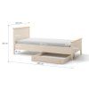 STORY SO 17, postel 120 cm, bezova dub svetly vincenza 2