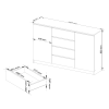komoda kuba 160 cm 2 dvere 4 z suvky son46846772
