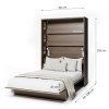 BED CONCEPT BC 01, sklapacia postel vertikalna 140, dub dunin 3