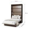 BED CONCEPT BC 02, sklapacia postel vertikalna 120, dub dunin 4