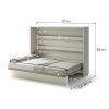 BED CONCEPT BC 04, sklapacia postel horizontalna 140, kasmir 3