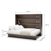 BED CONCEPT BC 04, sklapacia postel horizontalna 140, dub dunin 3