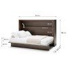 BED CONCEPT BC 05, sklapacia postel horizontalna 120, dub dunin 3