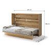 BED CONCEPT BC 05, sklapacia postel horizontalna 120, dub artisan 3