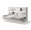 BED CONCEPT BC 05, sklapacia postel horizontalna 120, biela leskla 2
