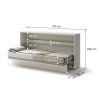 BED CONCEPT BC 06, sklapacia postel horizontalna 90, kasmir 3