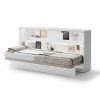 BED CONCEPT BC 06, sklapacia postel horizontalna 90, biela leskla 2
