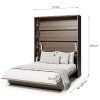 BED CONCEPT BC 12, sklapacia postel vertikalna 160, dub dunin 3