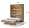 BED CONCEPT BC 12, sklapacia postel vertikalna 160, dub artisan 3