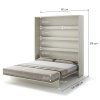 BED CONCEPT BC 13, sklapacia postel vertikalna 180, kasmirova 3