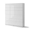 BED CONCEPT BC 13p, sklapacia postel vertikalna 180, biela leskla 1
