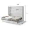 BED CONCEPT BC 14, sklapacia postel horizontalna 160, biela 3