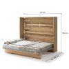 BED CONCEPT BC 14, sklapacia postel horizontalna 160, dub artisan 3