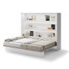 BED CONCEPT BC 14, sklapacia postel horizontalna 160, biela leskla 2