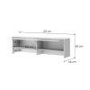 BED CONCEPT BC 09, nadstavba do BC 04, biela leskla 3