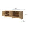 BED CONCEPT BC 10, nadstavba do BC 05, dub artisan 3