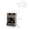 BED CONCEPT BC 26, regal H138, dub artisan cierna 3